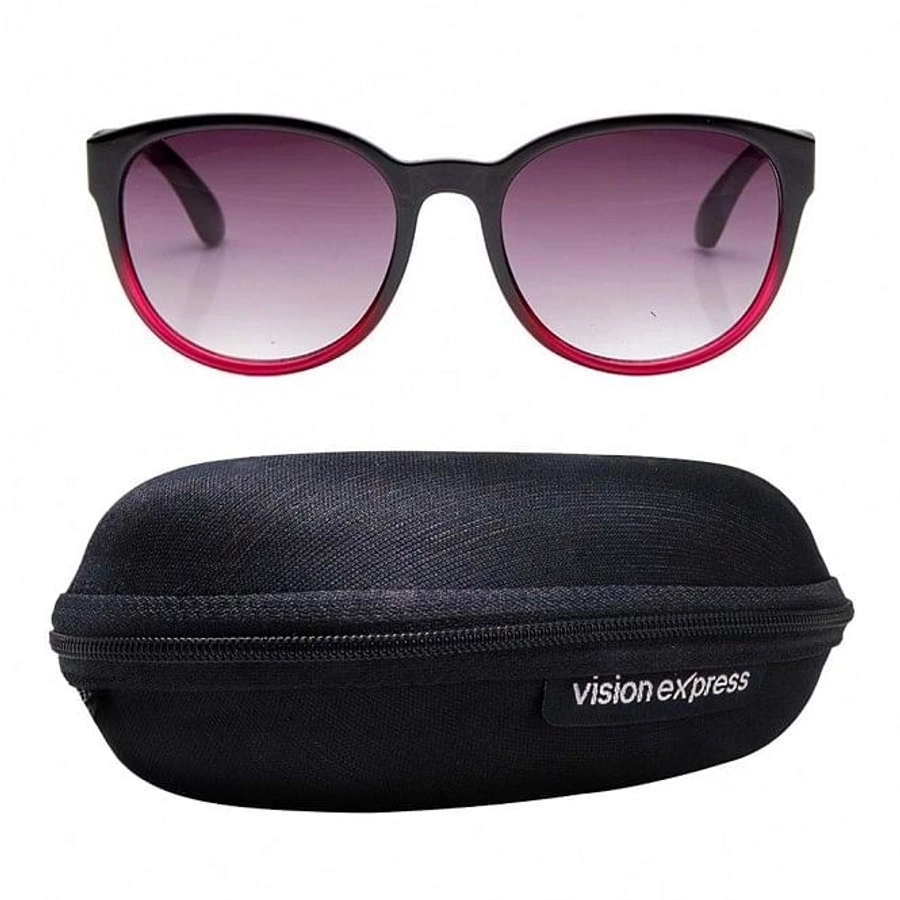 Cat eye Grey Polycarbonate Full Rim Medium Vision Express 41340 Sunglasses