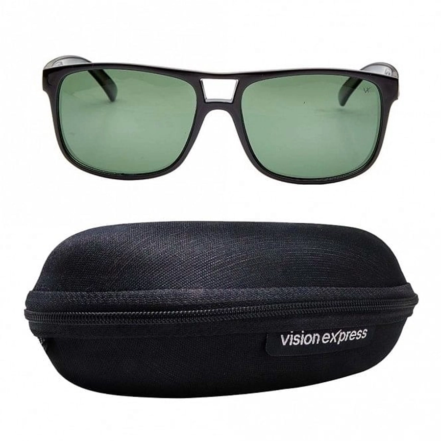 Rectangle Polarised Lens Green Full Rim Medium Vision Express 21783P Sunglasses