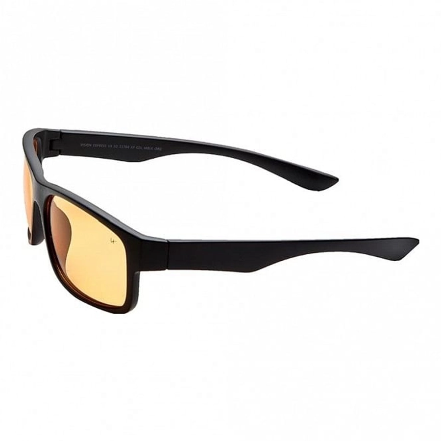 Rectangle Orange Polycarbonate Full Rim Medium Vision Express 21784 Sunglasses