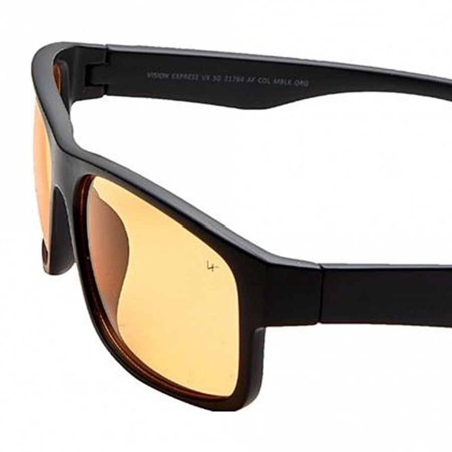 Rectangle Orange Polycarbonate Full Rim Medium Vision Express 21784 Sunglasses