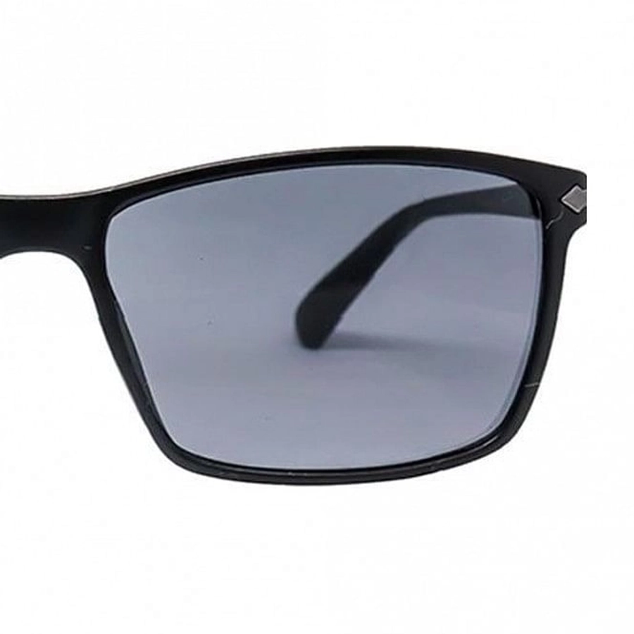 Rectangle Grey Solid Polycarbonate Full Rim Medium Vision Express 21785 Sunglasses