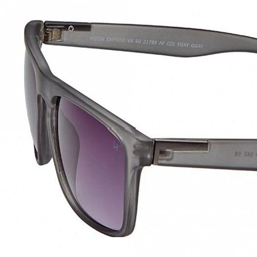 Rectangle Grey Polycarbonate Full Rim Medium Vision Express 21789 Sunglasses