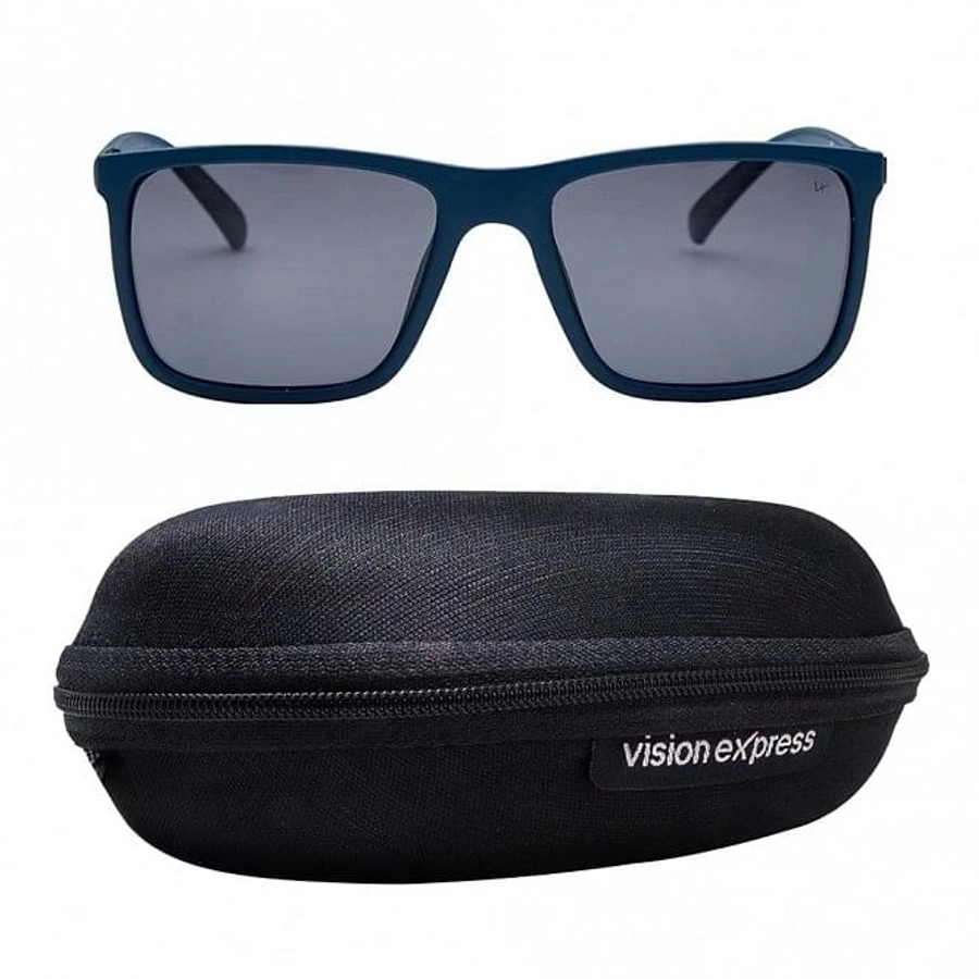 Rectangle Polarised Lens Grey Solid Full Rim Medium Vision Express 21798P Sunglasses