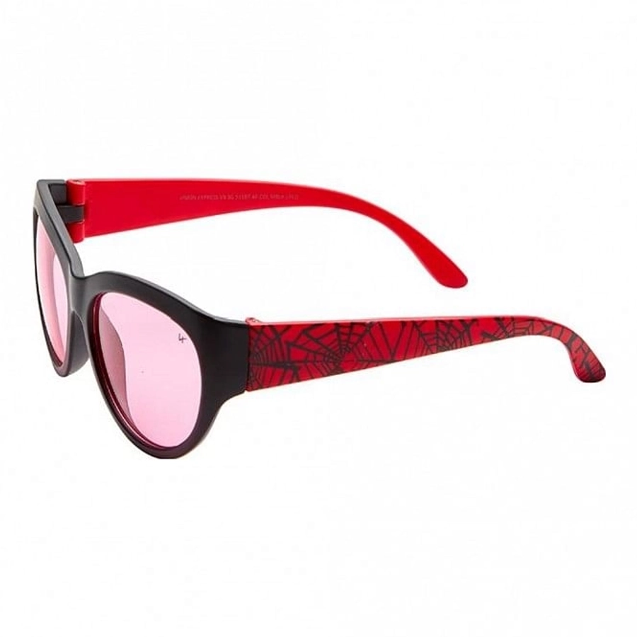 Rectangle Red Solid Polycarbonate Small Vision Express 51187 Kids Sunglasses