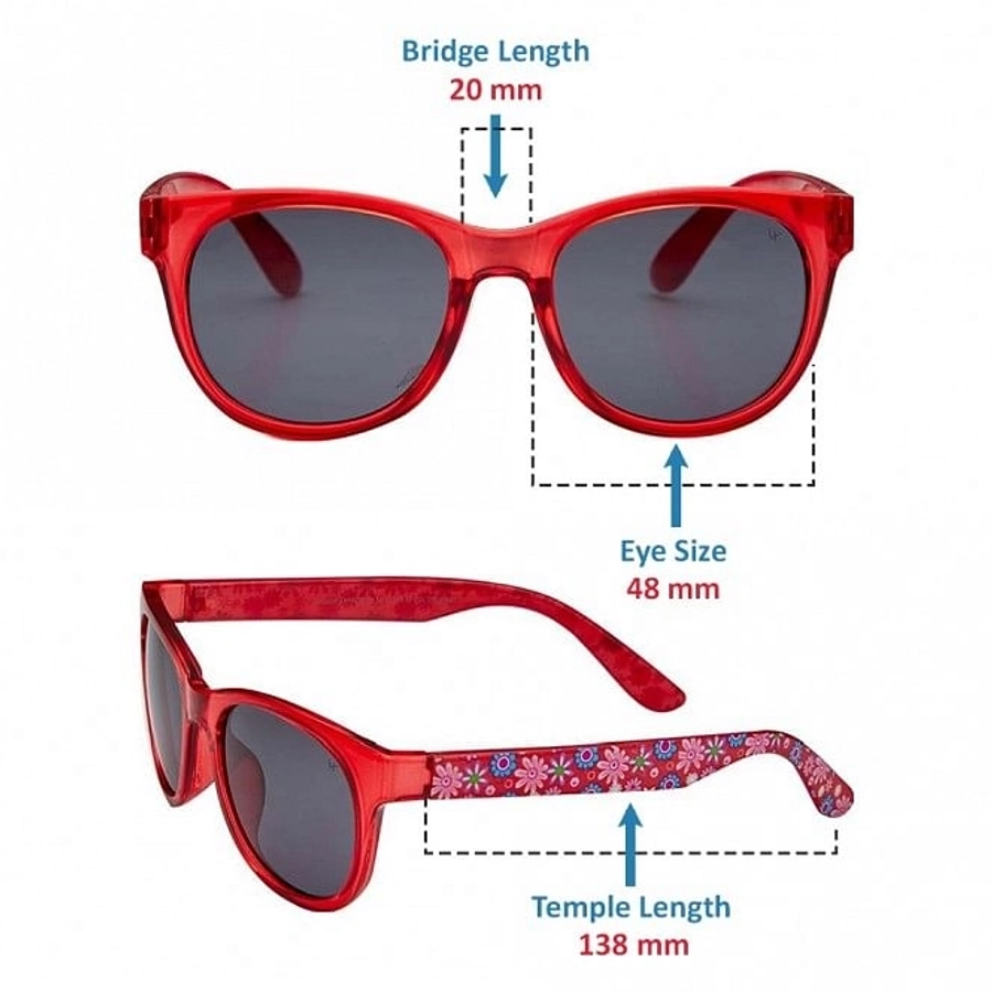 Round Grey Polycarbonate Small Vision Express 51189 Kids Sunglasses