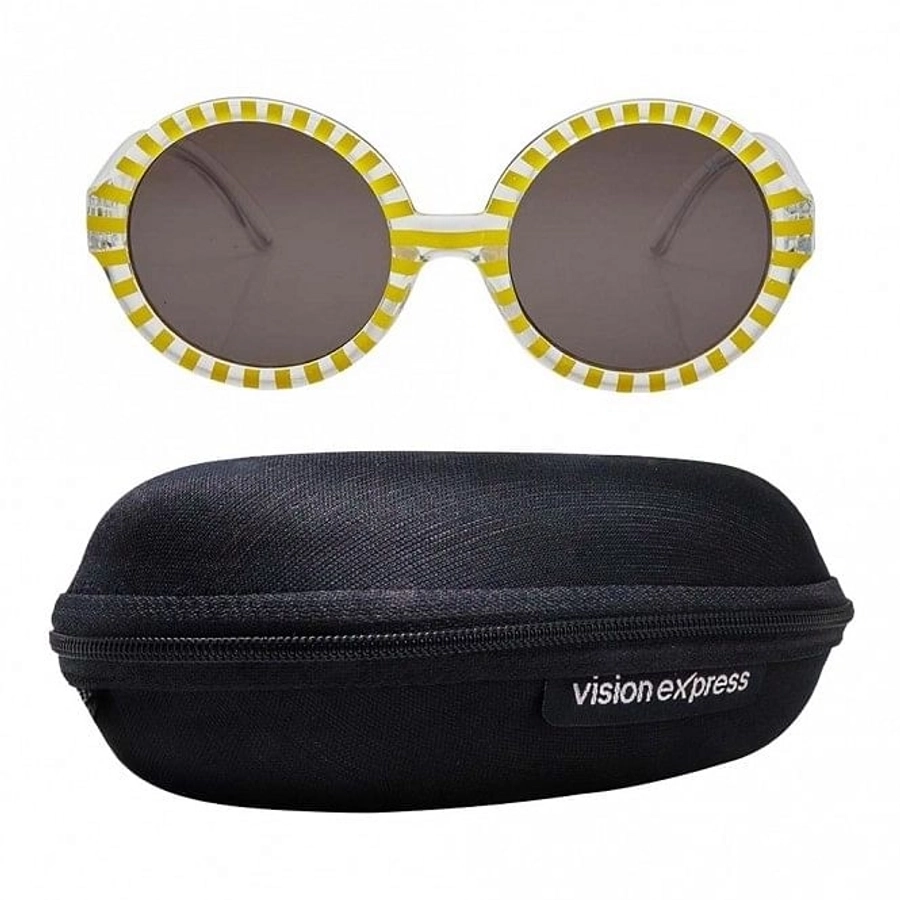 Round Grey Polycarbonate Small Vision Express 51192 Kids Sunglasses