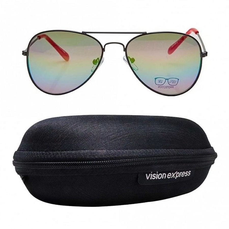 Aviator Mirror Polycarbonate Small Vision Express 51195 Kids Sunglasses