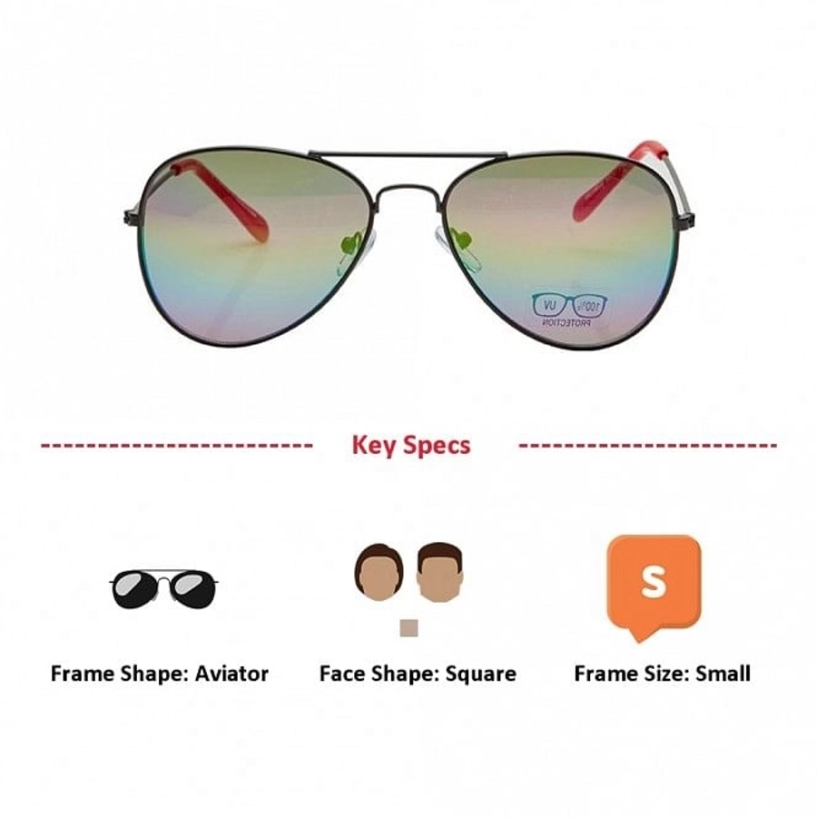 Aviator Mirror Polycarbonate Small Vision Express 51195 Kids Sunglasses