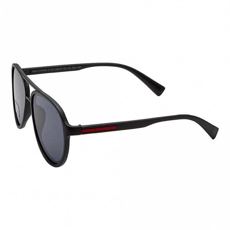 Aviator Polarised Lens Grey Solid Full Rim Medium Vision Express 12080P Sunglasses