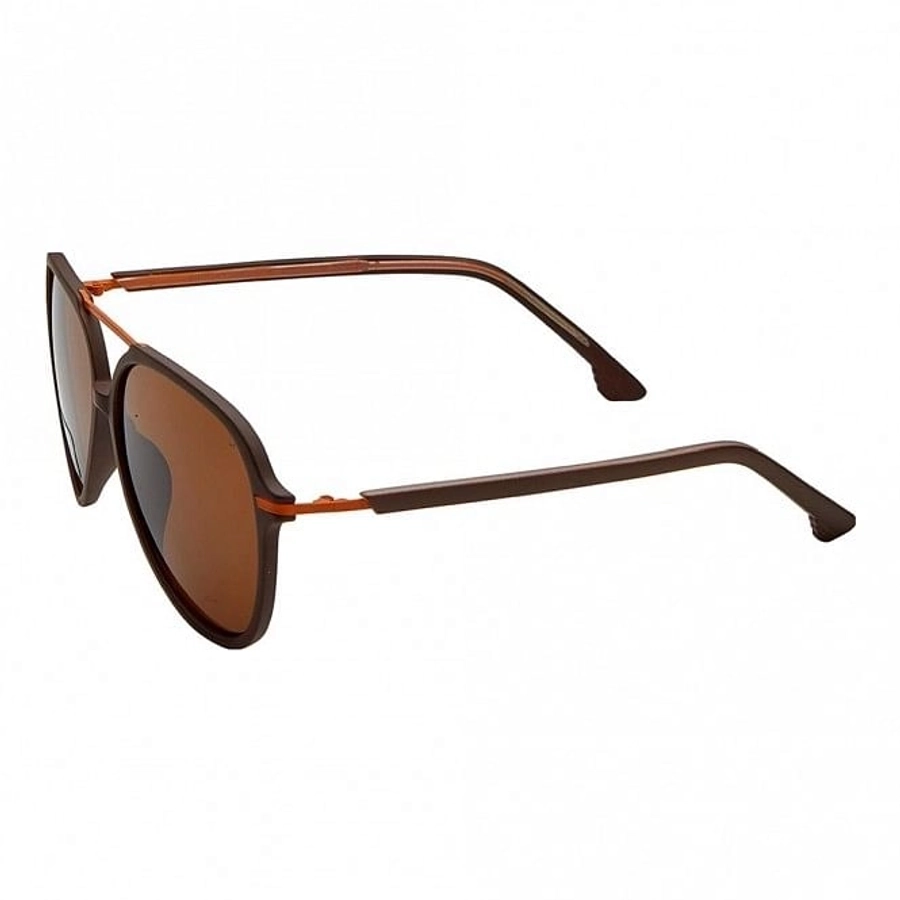 Aviator Brown Polycarbonate Full Rim Medium Vision Express 12081 Sunglasses