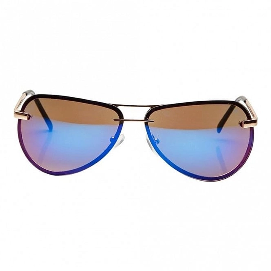 Aviator Blue Mirror Polycarbonate Full Rim Medium Vision Express 12084 Sunglasses