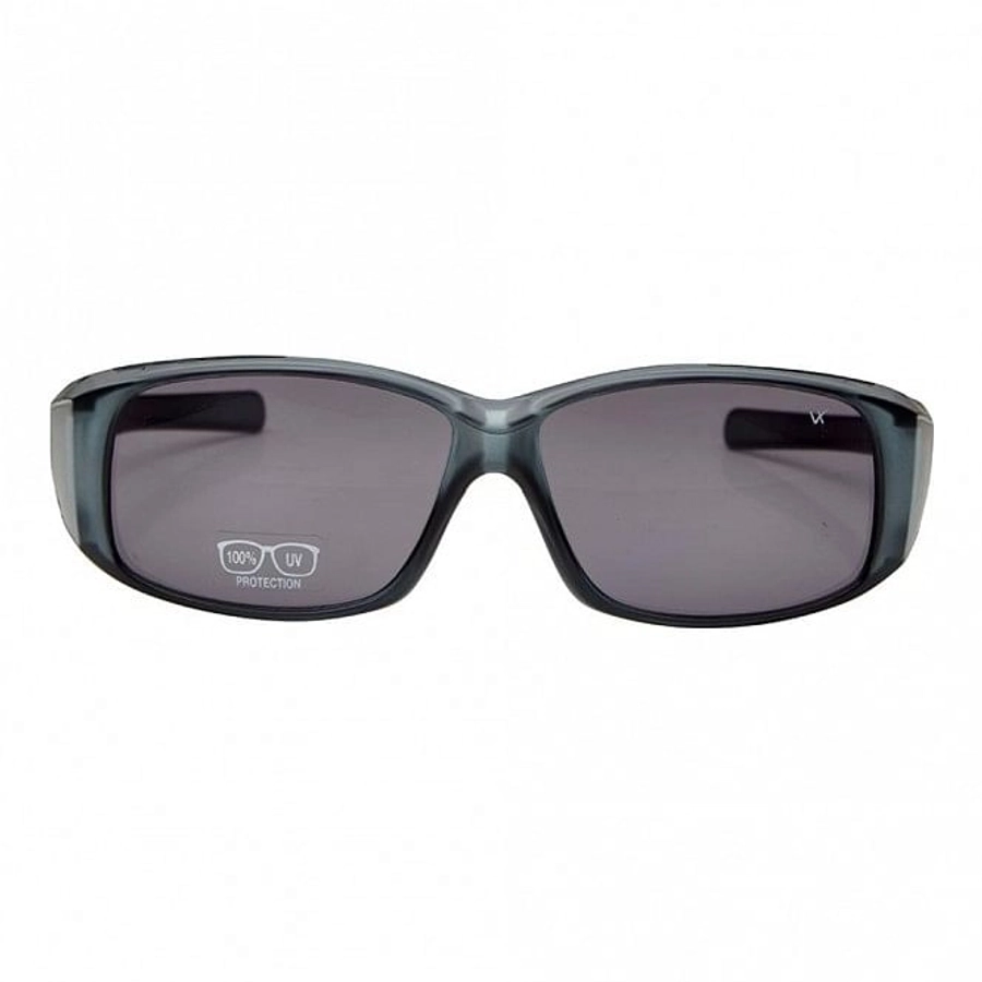 Wrap Grey Polycarbonate Full Rim Medium Vision Express 81188 Sunglasses