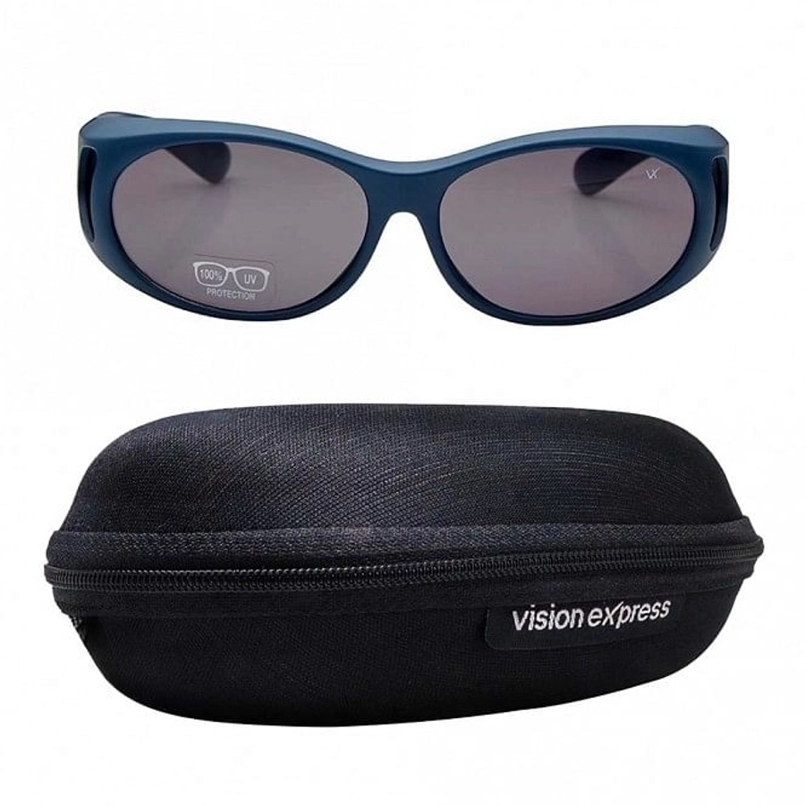 Wrap Polarised Lens Grey Full Rim Medium Vision Express 81189P Sunglasses
