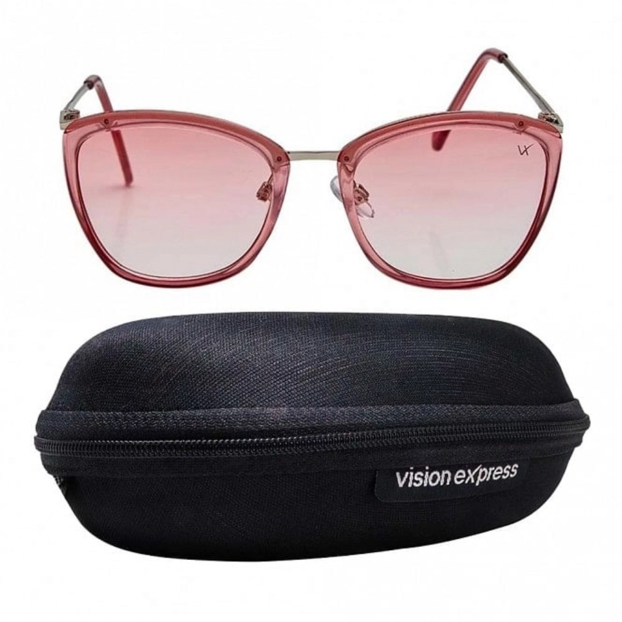 Cat eye Pink Polycarbonate Full Rim Medium Vision Express 41393 Sunglasses