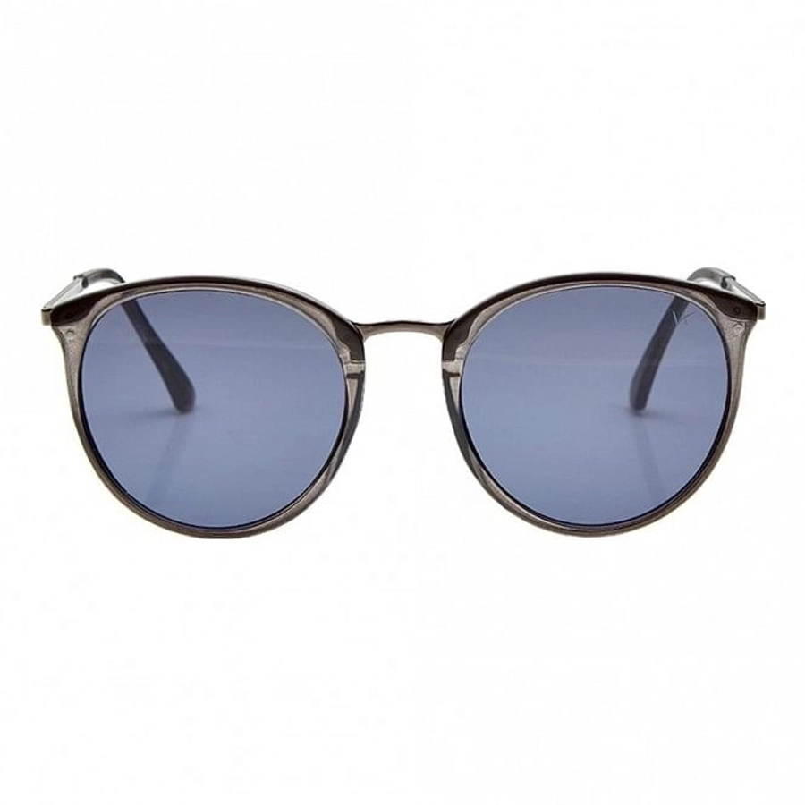 Round Grey Polycarbonate Full Rim Medium Vision Express 41397 Sunglasses
