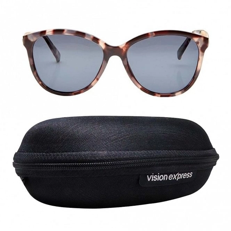Cat eye Polarised Lens Grey Solid Full Rim Medium Vision Express 41403P Sunglasses