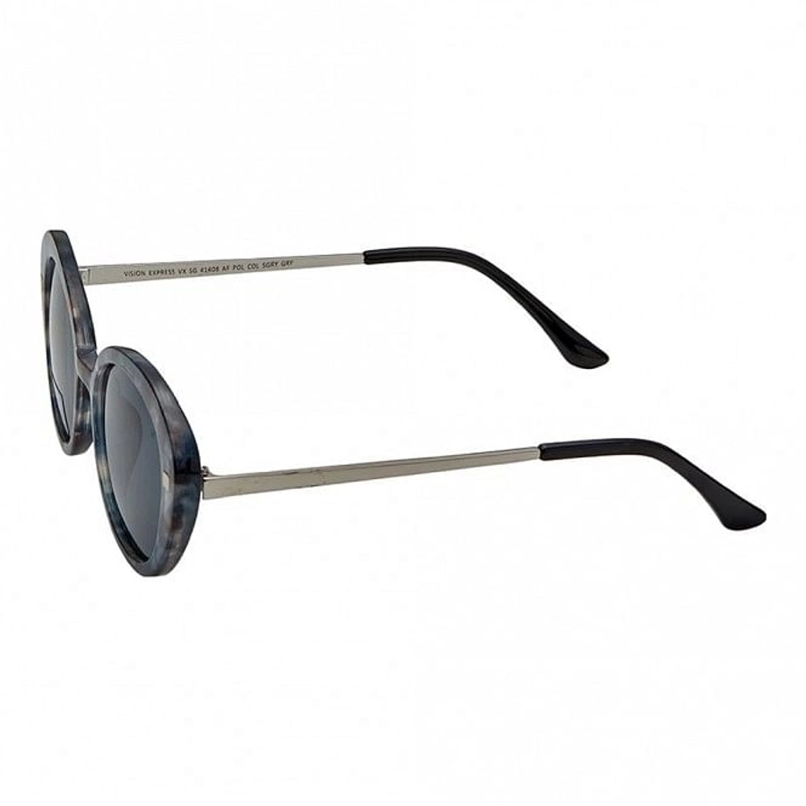 Oval Polarised Lens Grey Solid Full Rim Medium Vision Express 41408P Sunglasses