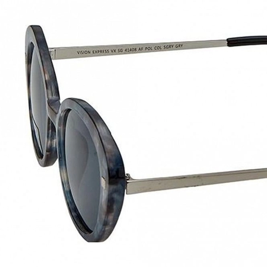 Oval Polarised Lens Grey Solid Full Rim Medium Vision Express 41408P Sunglasses