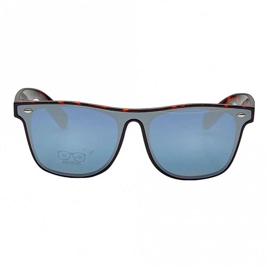 Rectangle Blue Mirror Polycarbonate Full Rim Medium Vision Express 21803 Sunglasses