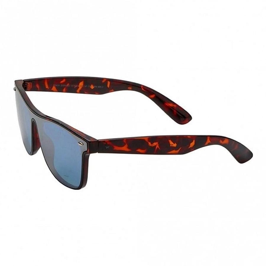 Rectangle Blue Mirror Polycarbonate Full Rim Medium Vision Express 21803 Sunglasses