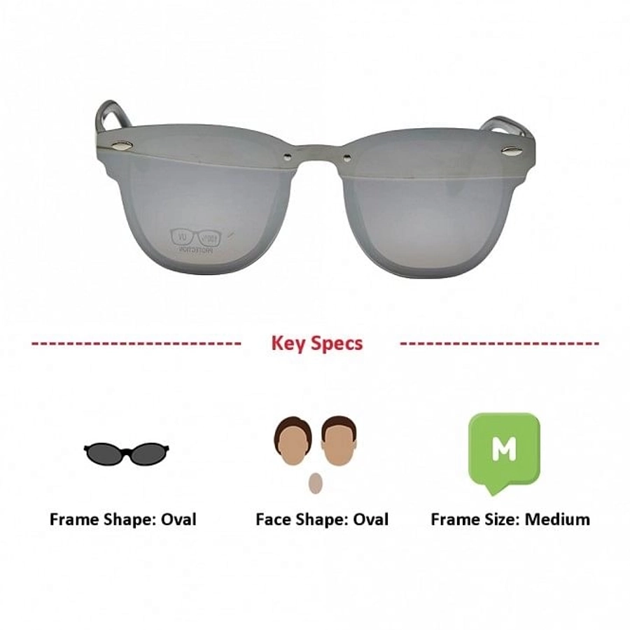 Oval Grey Gradient Polycarbonate Full Rim Medium Vision Express 21804 Sunglasses
