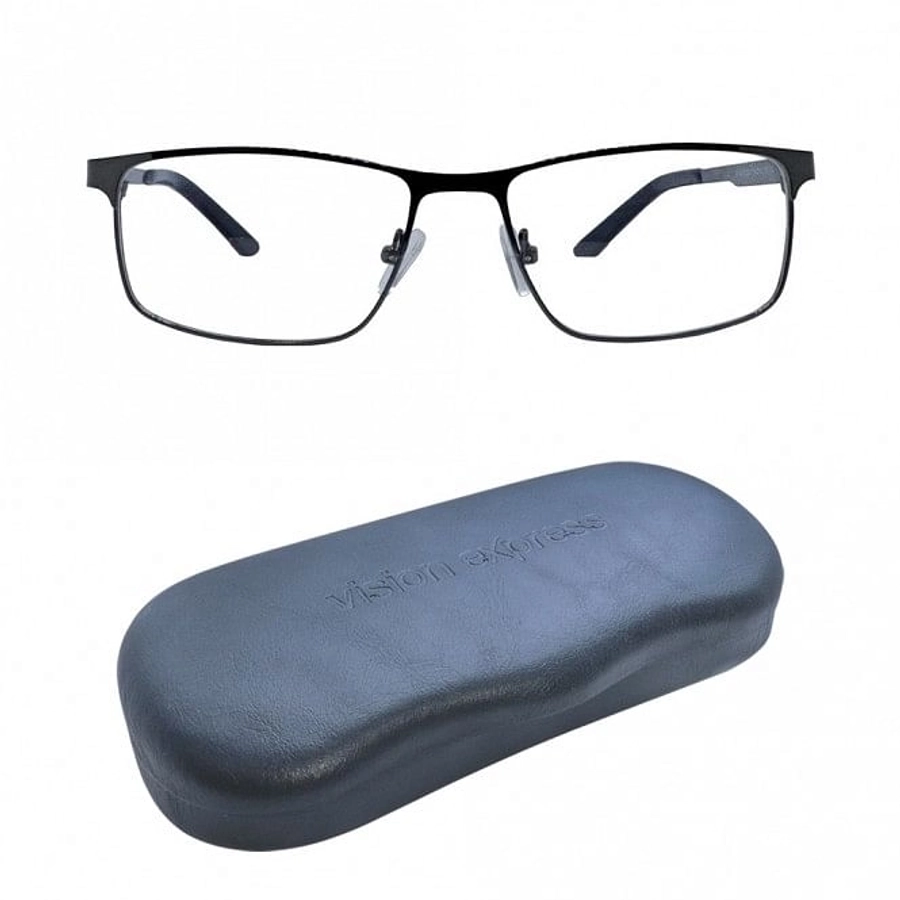 Full Rim Metal Rectangle Gun Metal Medium Vision Express 29511MF Eyeglasses