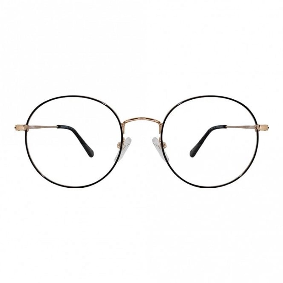 Full Rim Metal Round Black Medium Vision Express 12083MF Eyeglasses