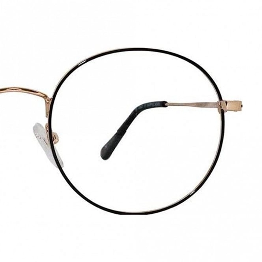 Full Rim Metal Round Black Medium Vision Express 12083MF Eyeglasses