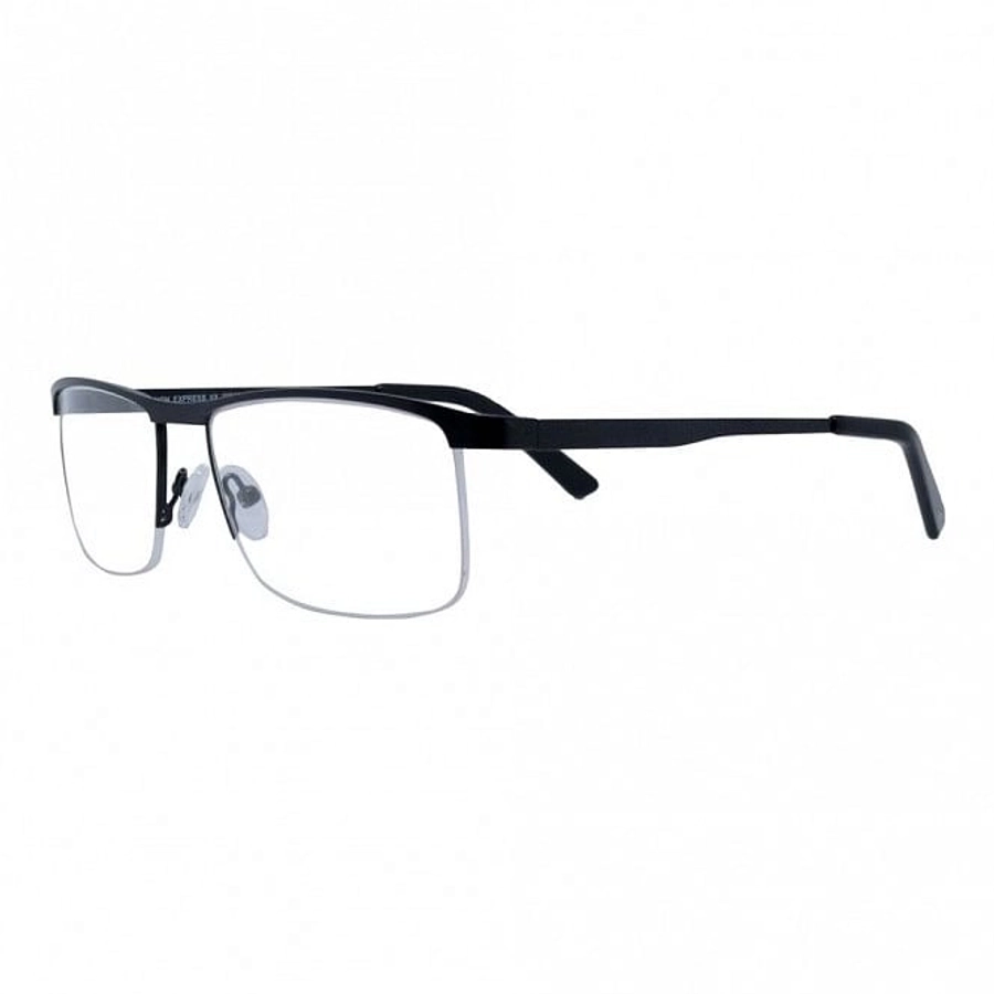 Half Rim Metal Rectangle Black Medium Vision Express 29515MH Eyeglasses