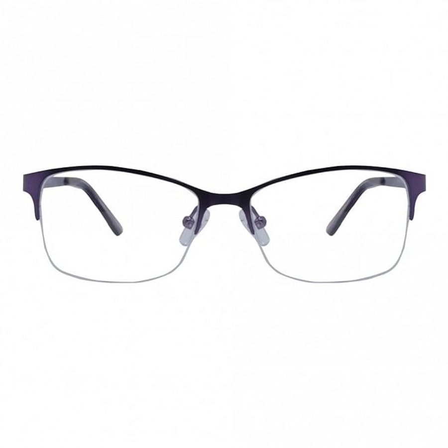 Half Rim Metal Rectangle Purple Medium Vision Express 49102MH Eyeglasses