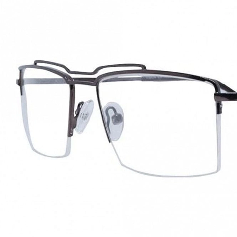 Half Rim Metal Rectangle Brown Medium Vision Express 29517MH Eyeglasses