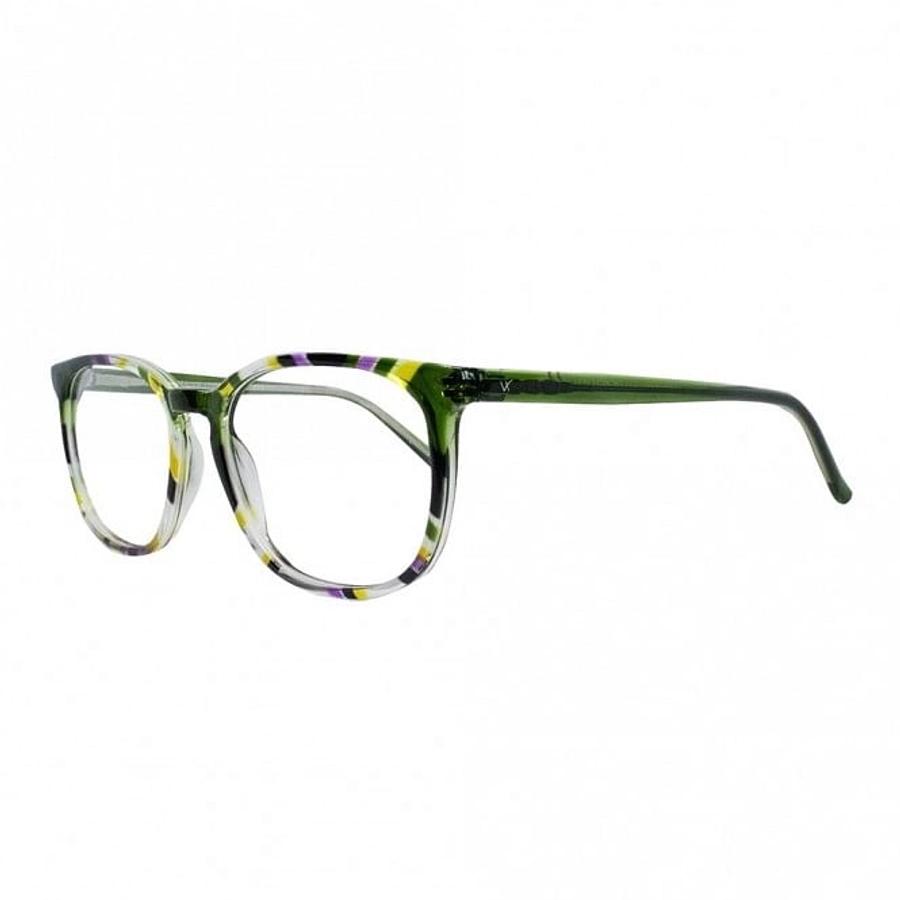 Full Rim Acetate Round Green Unisex Medium Vision Express 12086AF Eyeglasses