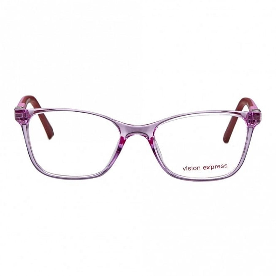 Rectangle Purple Polycarbonate Small Vision Express 61359 Kids Eyeglasses