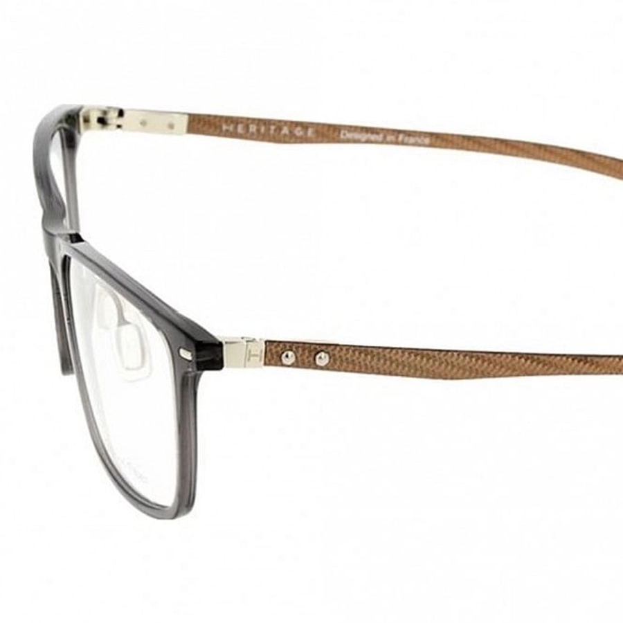 Full Rim Acetate Rectangle Grey Medium Heritage HEOM5011 Eyeglasses