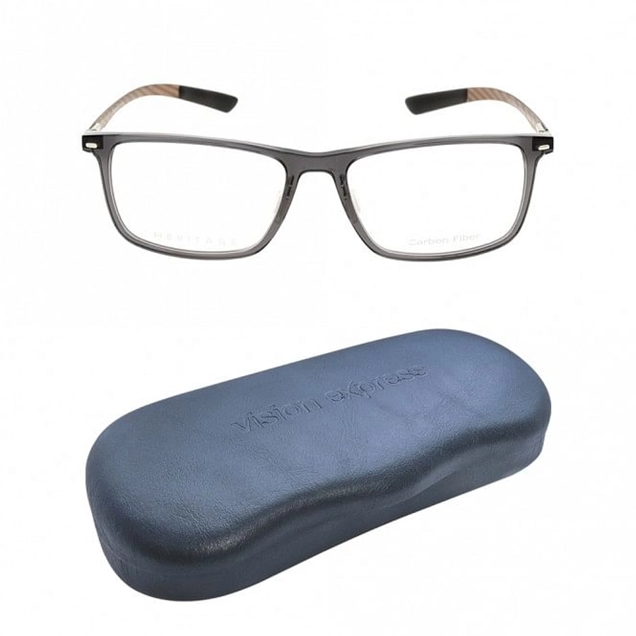 Full Rim Acetate Rectangle Grey Medium Heritage HEOM5011 Eyeglasses