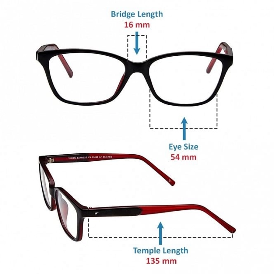 Blue Shield (Zero Power) Computer Glasses : Full Rim Wrap Black Polycarbonate Medium 29443