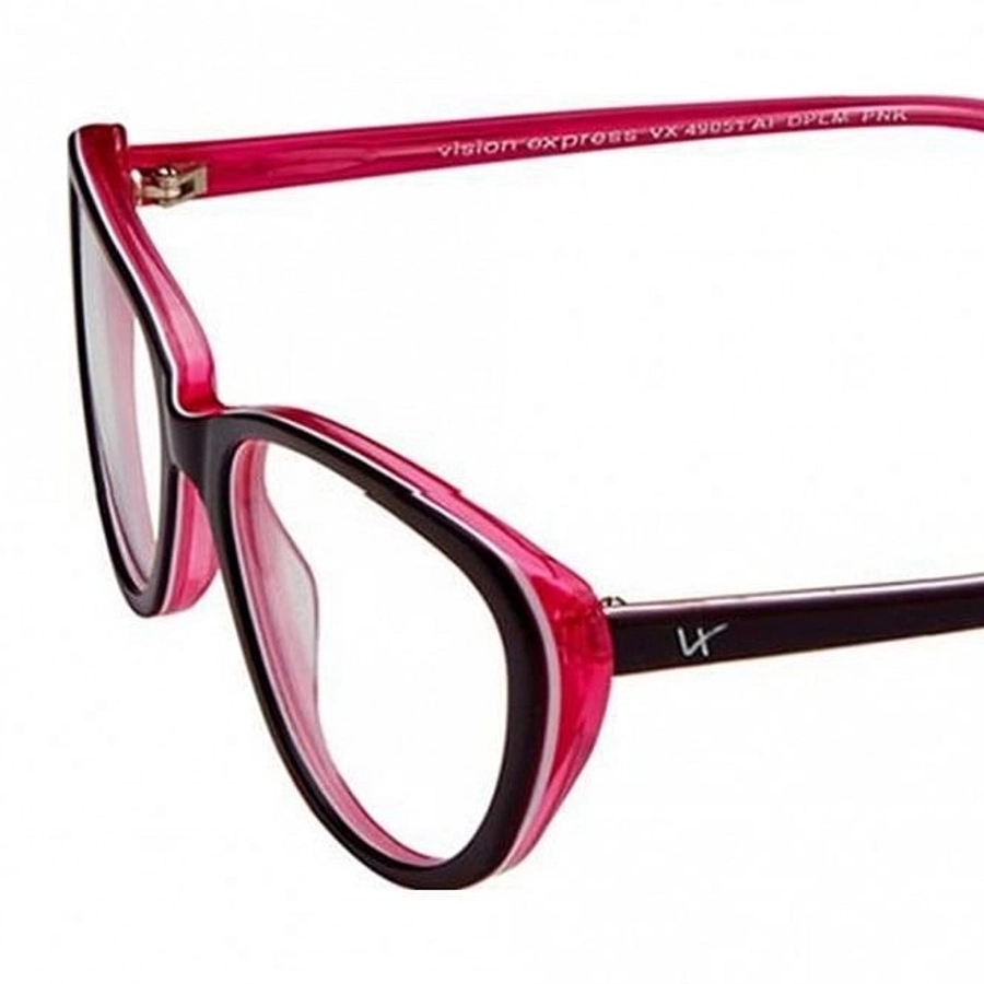 Blue Shield (Zero Power) Computer Glasses : Full Rim Cat Eye Purple Acetate Medium 49051