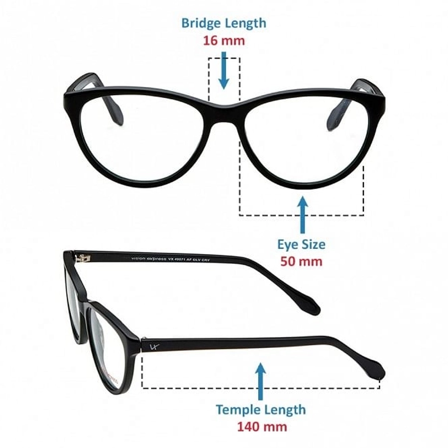 Blue Shield (Zero Power) Computer Glasses : Full Rim Cat Eye Grey Acetate Medium 49071