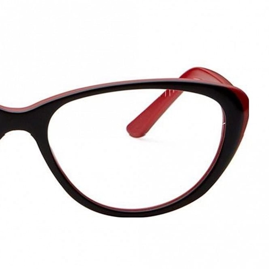 Blue Shield (Zero Power) Computer Glasses : Full Rim Cat Eye Black Polycarbonate Medium 49051B