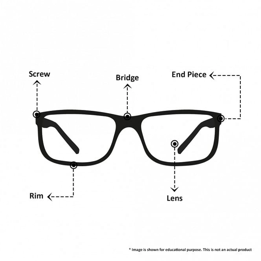 Blue Shield (Zero Power) Kids Computer Glasses : Rectangle Black Acetate Small 61360B