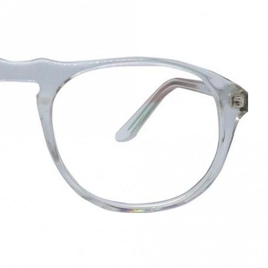 Blue Shield (Zero Power) Kids Computer Glasses: Round Clear Crystal Acetate Large 61412AF