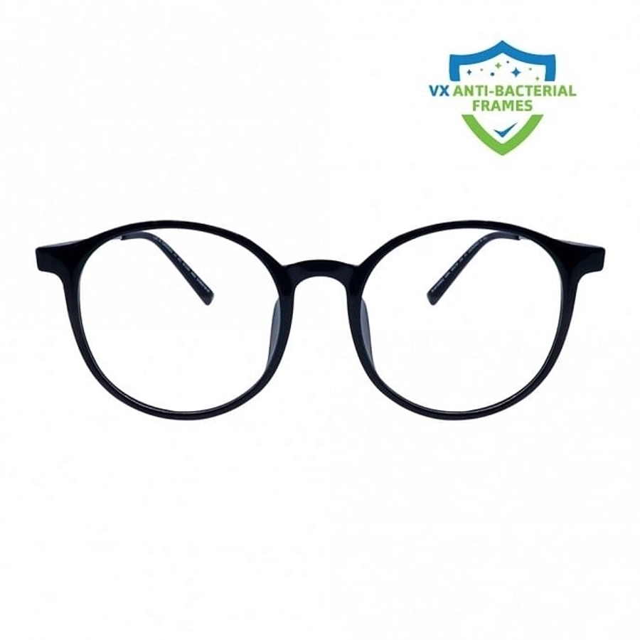Full Rim TR90 Round Black Unisex Medium Vision Express 29611AF Eyeglasses