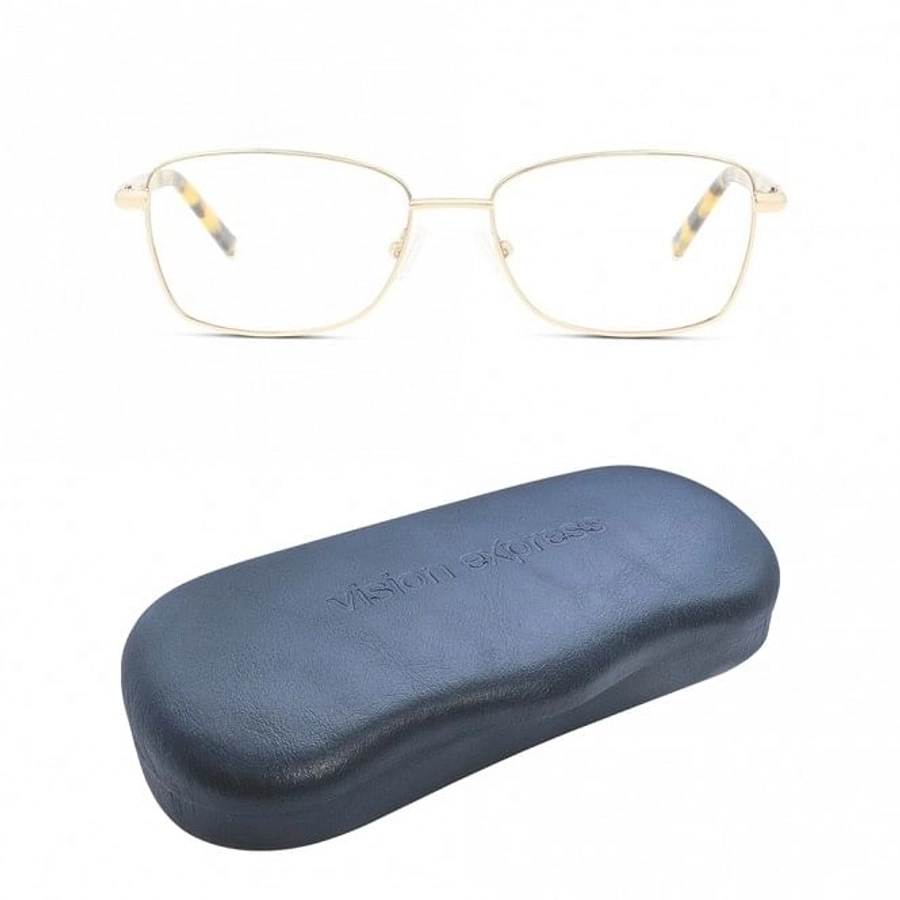 Full Rim Stainless steel Cat Eye Gold Medium Heritage HEJF42 Eyeglasses