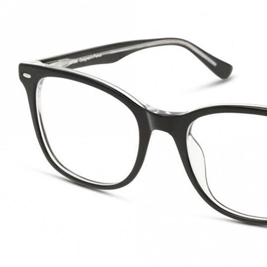 Full Rim Acetate Square Black Medium Unofficial UNOF0018 Eyeglasses