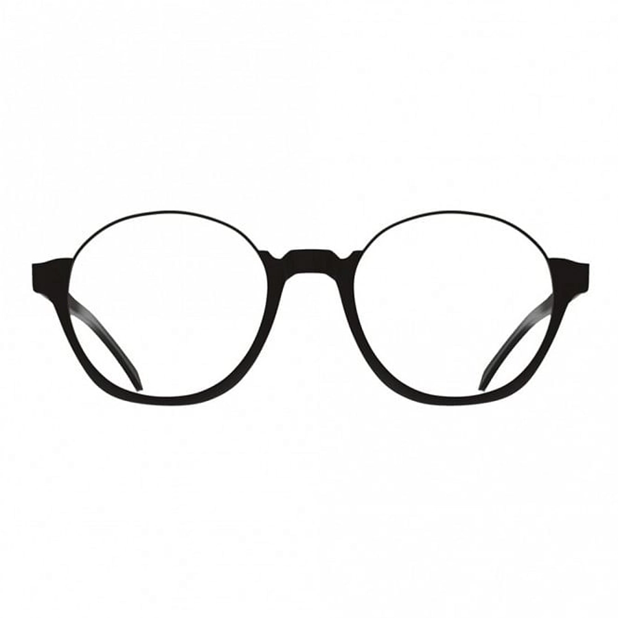 Full Rim Acetate Round Black Medium Miki Ninn MNOM0007 Eyeglasses