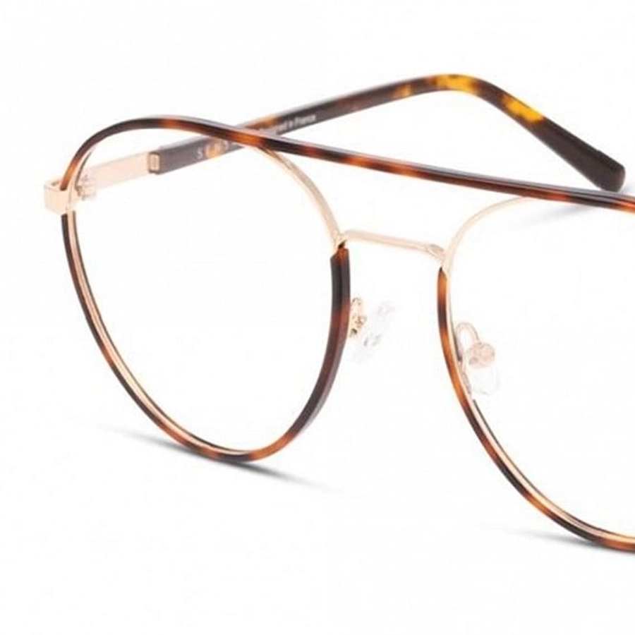 Full Rim Stainless steel Round Brown Male Medium Sensaya SYOM0006 Eyeglasses