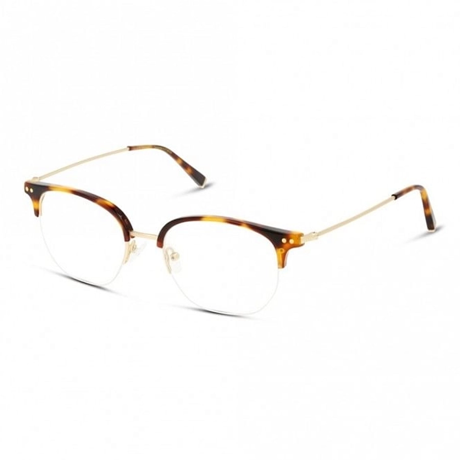Half Rim Acetate Square Gold Male Medium Heritage HEOM0050 Eyeglasses