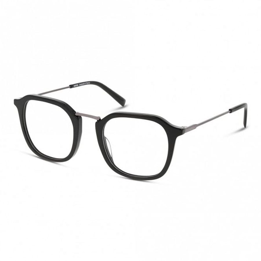 Full Rim Acetate Square Black Male Medium Unofficial UNOM0255 Eyeglasses