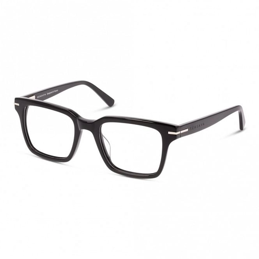 Full Rim Acetate Square Black Male Medium Sensaya SYOM0007 Eyeglasses
