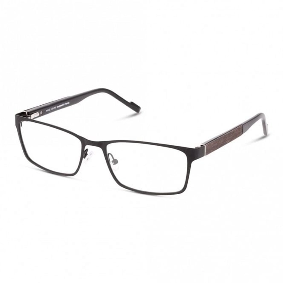 Full Rim Stainless steel Rectangle Black Male Large Miki Ninn MNOM0008 Eyeglasses